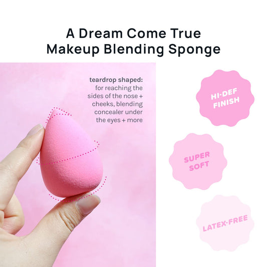Juego de esponjas para difuminar maquillaje rosa